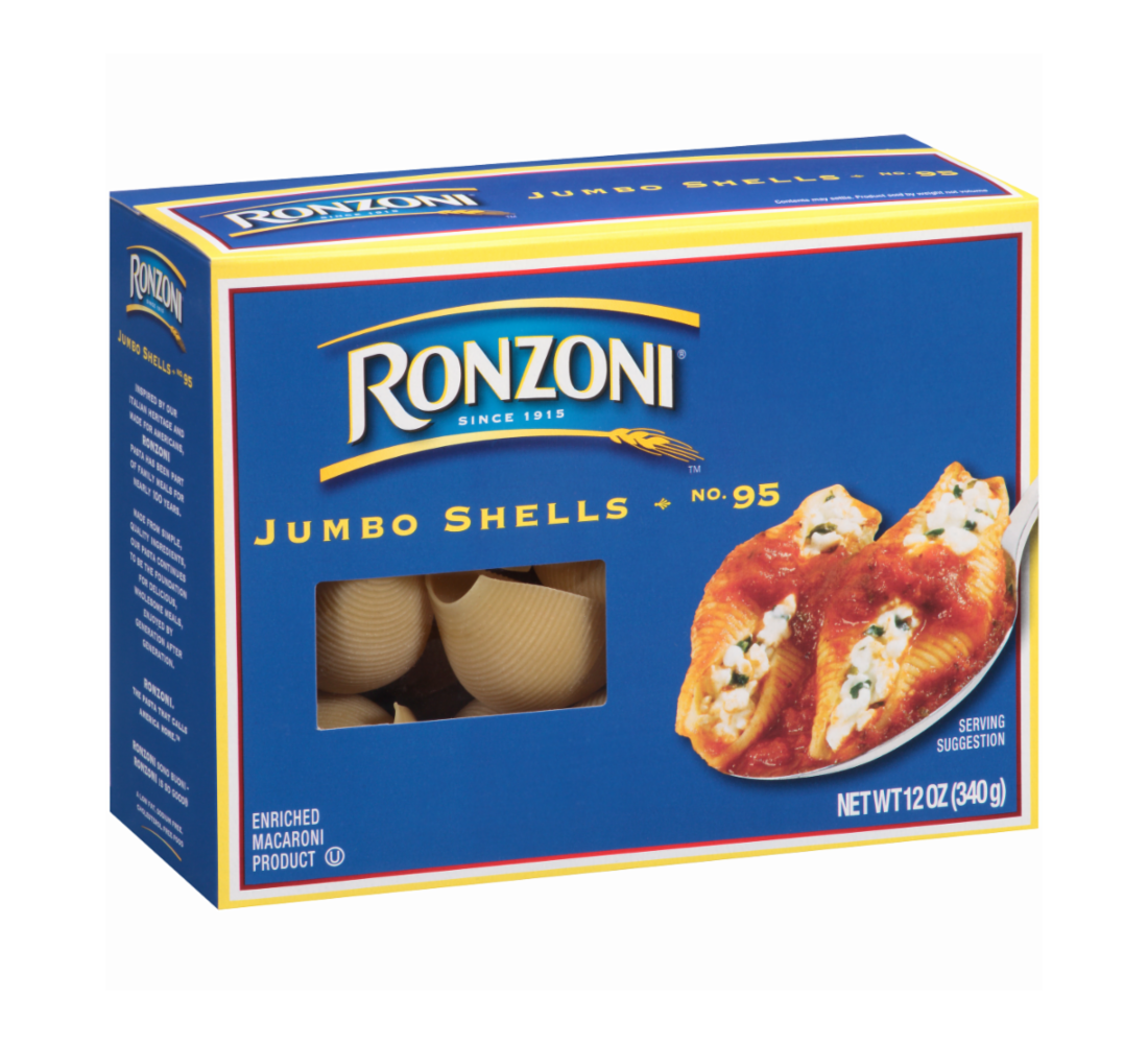 Kosher Ronzoni Jumbo Shells 12 Oz